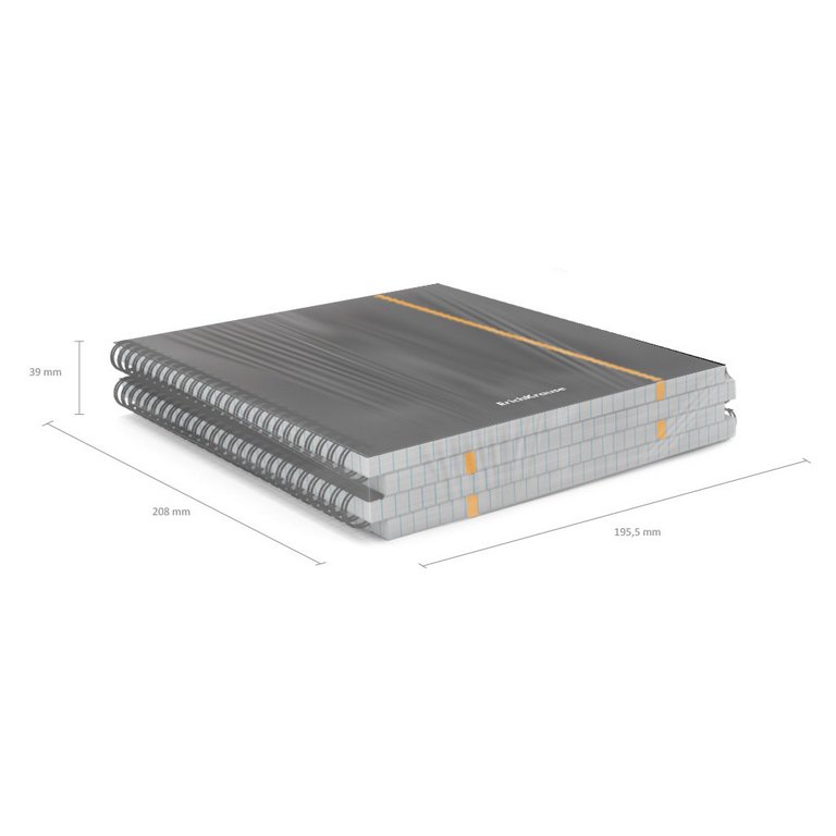 Тетрадь 80 лист кл. А5 на спирали пластиковая обложка "Accent" черный