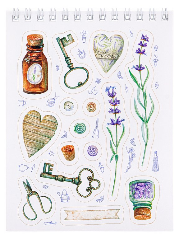 Набор наклеек 150 шт "Мой прованс" 16л., А6, MILAND