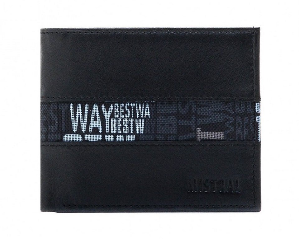 Портмоне мужское Mistral, черное