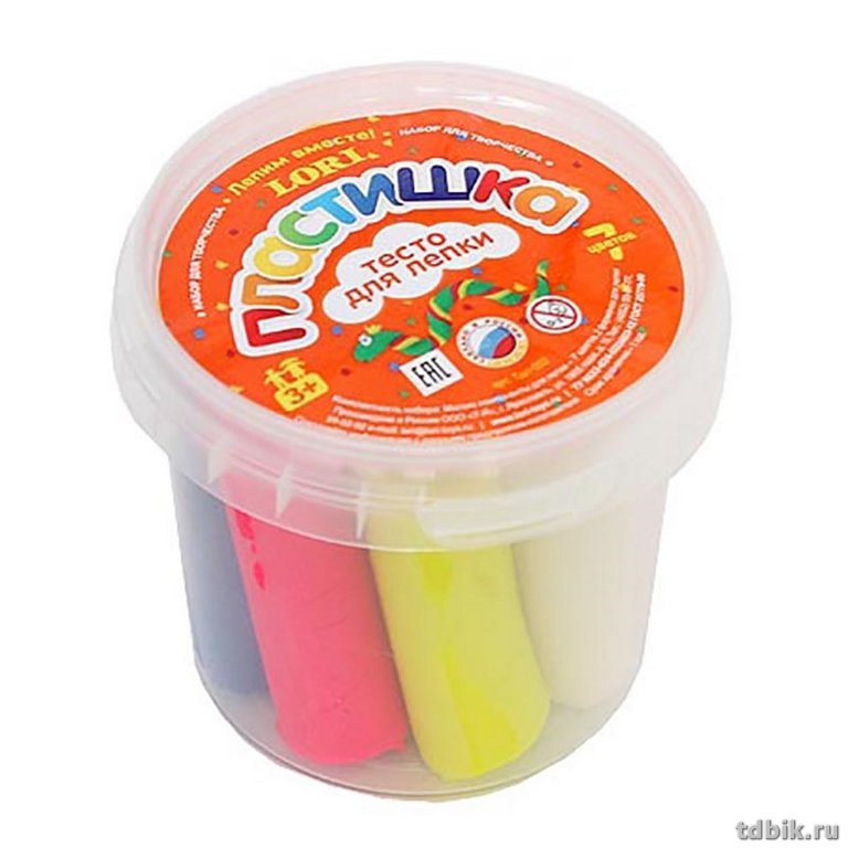 Тесто для лепки  7 цв. 168 гр LORI №2