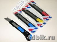 Нож канцеляр. шир. 1,8 см, пластик Attomex