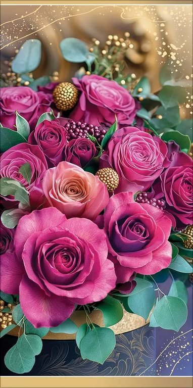 Конверт (для денег) без надписи (розы)