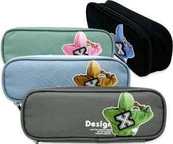 Пенал  для девочки  настольный Intelligent "Свитшот" 22х8х5 см, текстиль