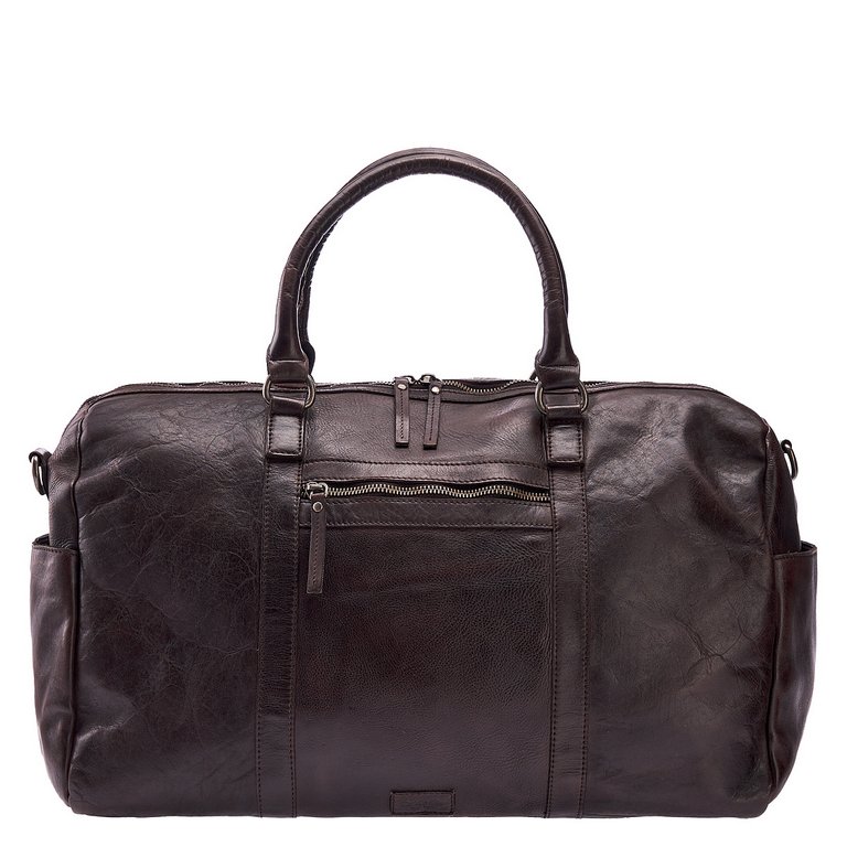 Сумка дорожная Dr.Koffer  50х32х20 см нат. кожа, коричневая