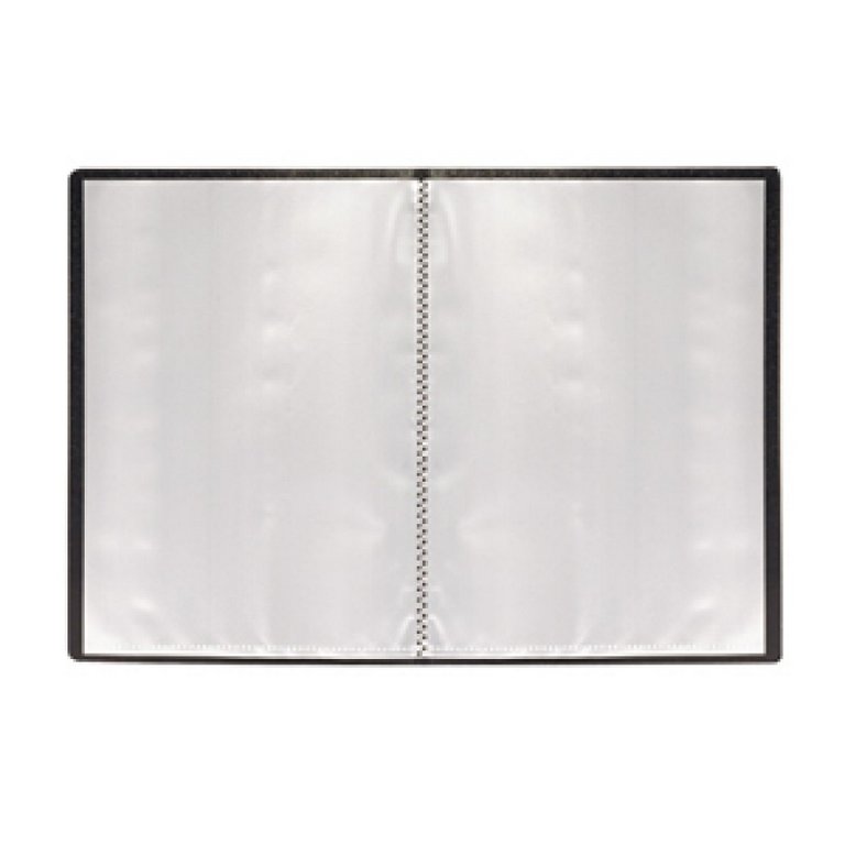 Папка А5 20 прозр.вклад. пластик 0,55 мм черная inФОРМАТ