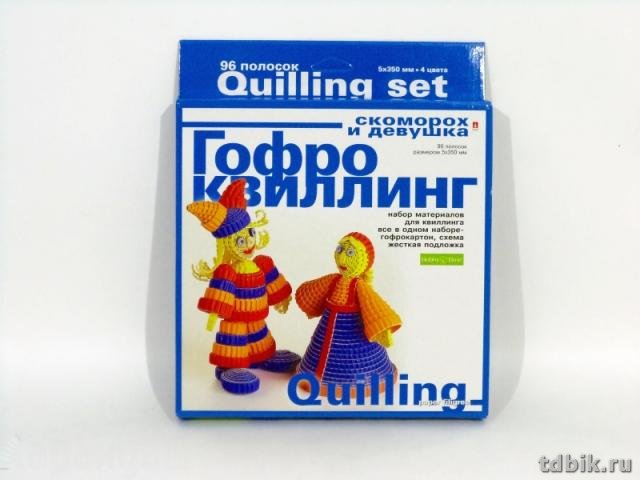 Гофроквиллинг Набор для изготовления фигурки  "Скоморох и девушка" Альт