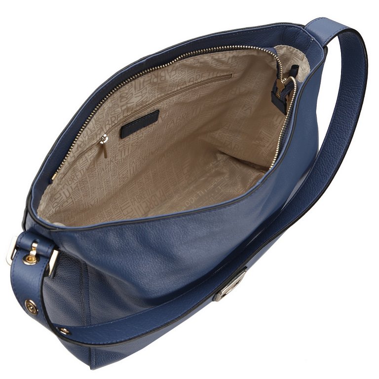 Сумка женская FABRETTI 34*31*14см, нат. кожа, синий