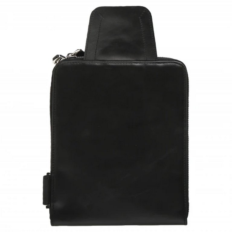 Планшет Borasco 16*20*2см, нат. кожа, со съемным плечевым ремнем, черный/коричневый