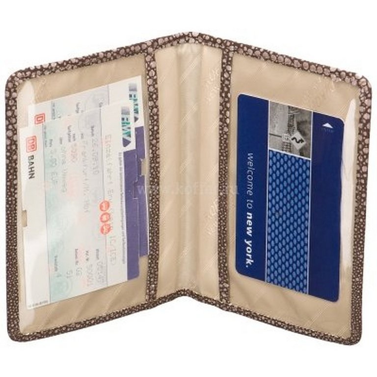 Обложка для автодокументов Dr.Koffer нат. кожа, коричневый