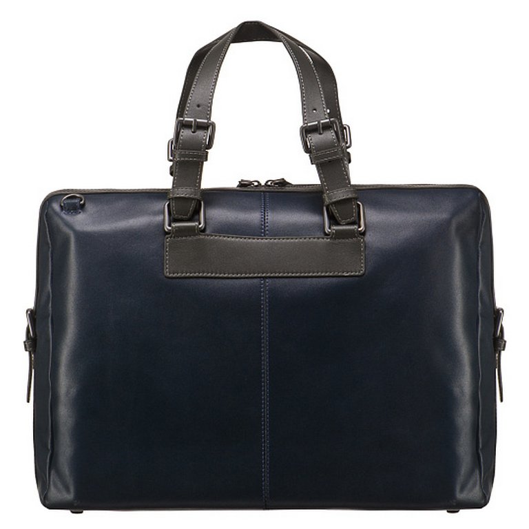 Сумка для документов Dr.Koffer, нат. кожа, синяя