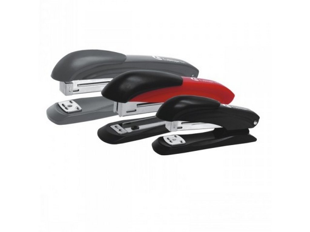 Степлер 24/6 до 30л металлический, Lamark Ulrich, черный с антистеплером