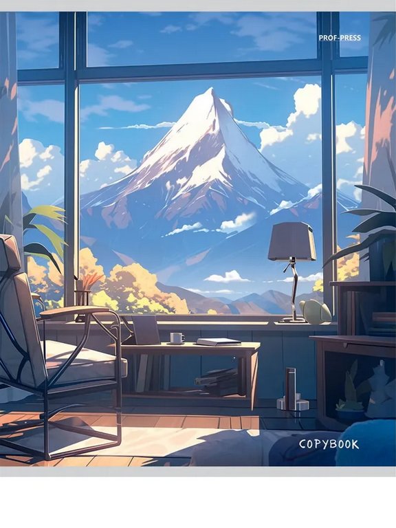 Тетрадь 48 лист лин. А5 на скрепке Prof-Press "НЕРЕАЛЬНЫЙ МИР" цвет. мелов. обл.