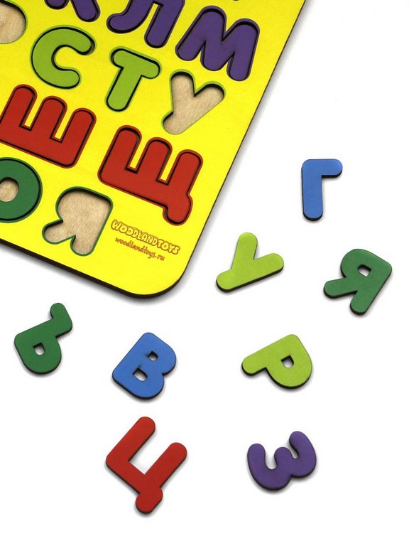 Игра обучающая  Буквы "Изучаем буквы" (дерево) WOODLENDTOYS