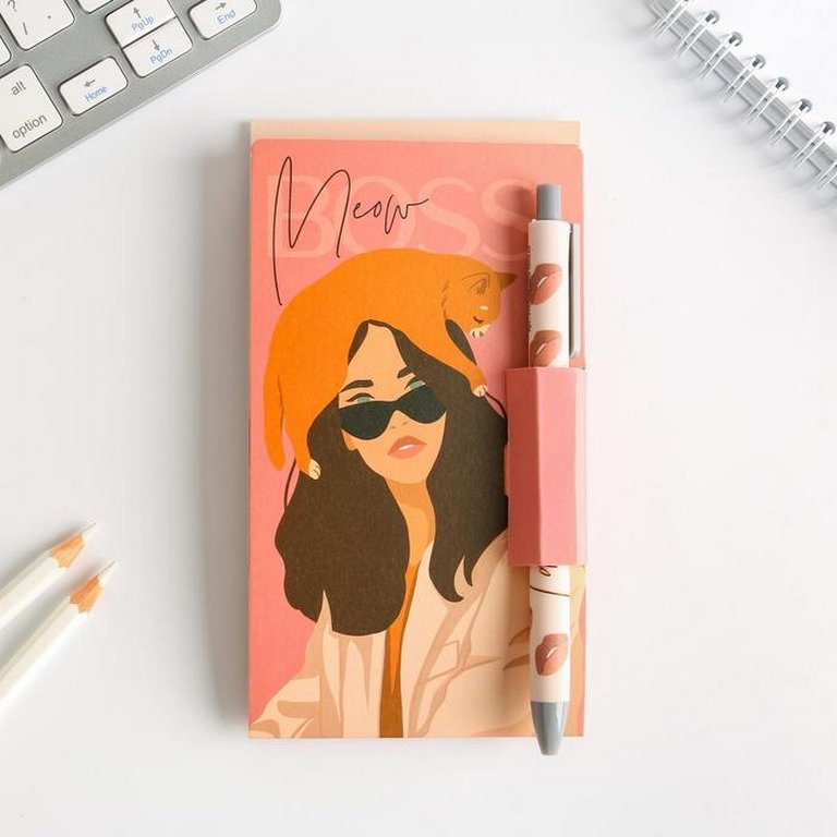 Набор подарочный "Boss" блок бумаги, ручка