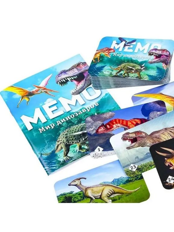 Игра настольная  Мемо "Мир динозавров" (5+) Нескучные игры