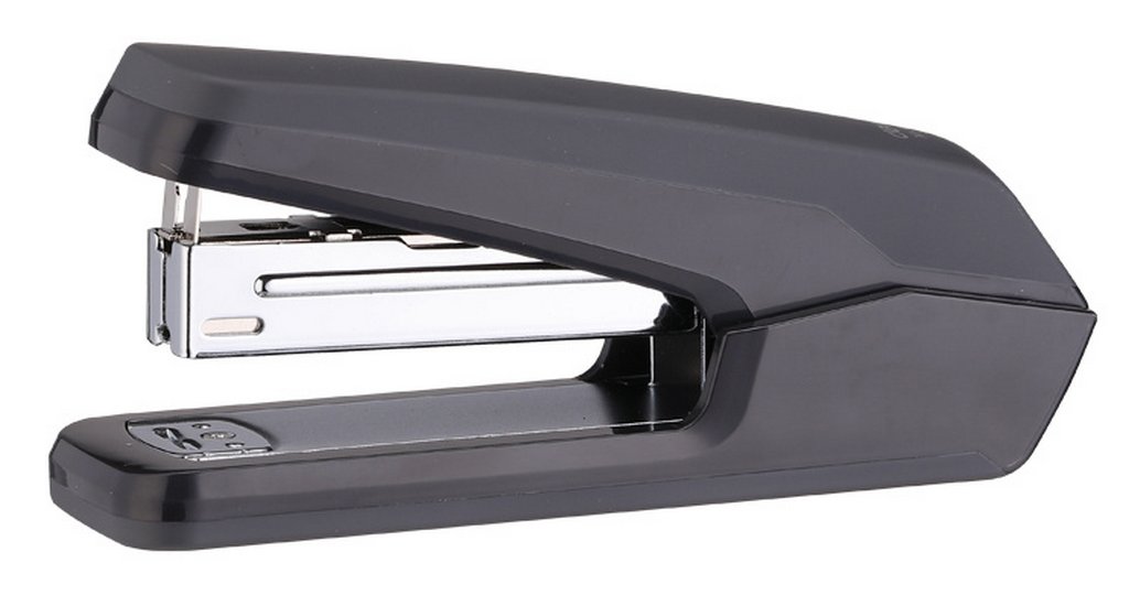 Степлер 24/6 до 25л металлический Deli "Exceed" прорезин. корпус, черный