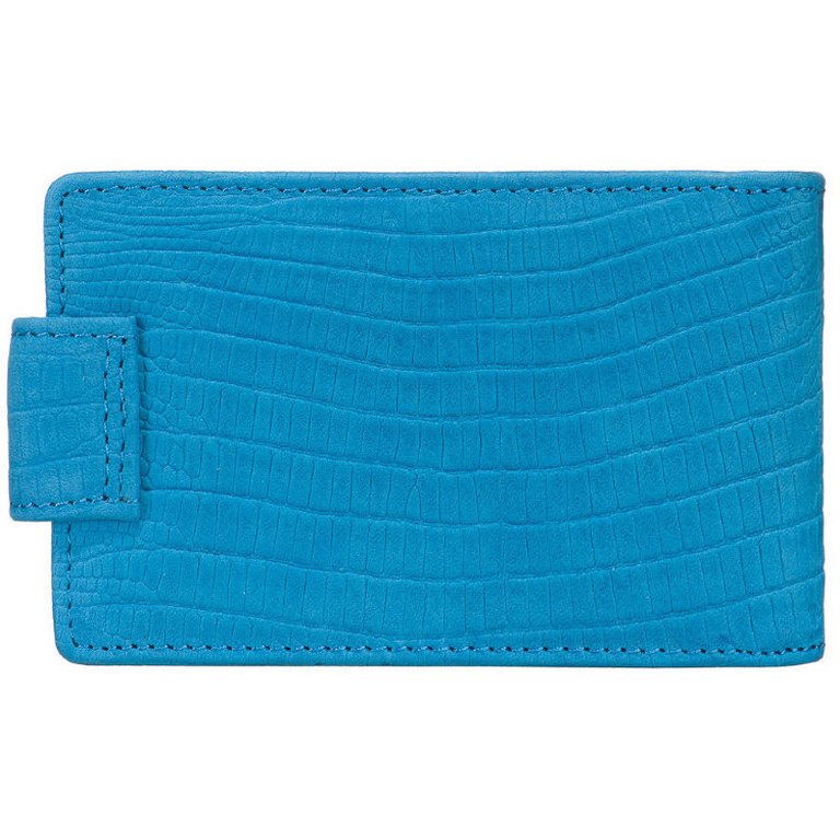 Визитница Dr.Koffer 11*7см на 48 визиток, голубой