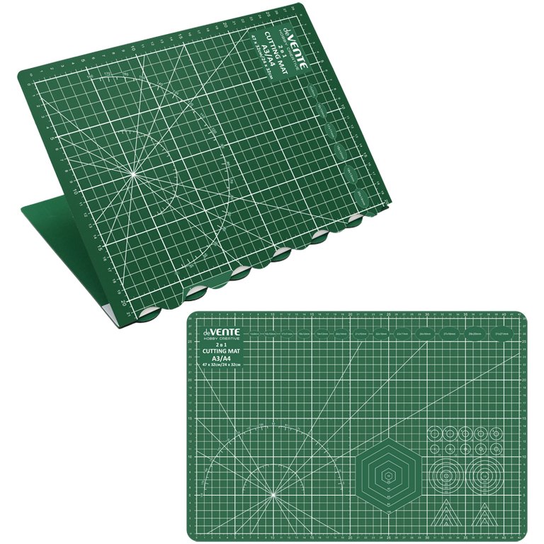 Мат для хобби  складной A3/А4 (47*32см/24*32см) для резки, толщина 3мм, пятислойный deVENTE