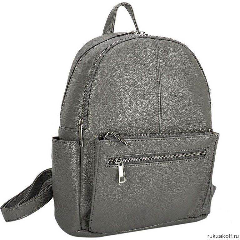 Рюкзак молодежный женский OrsOro иск. кожа 33*27*14 см, серый