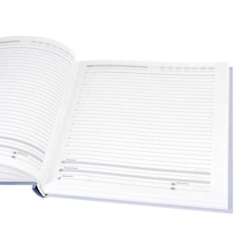 Ежедневник без дат 148*210 мм Prof-Press "АКУЛА ИЗ ГЛУБИН" 136л., тв. обл., лен