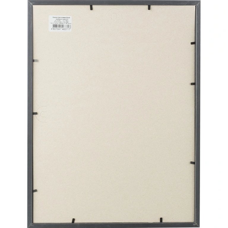 Рамка для фотографий 21*30 см пластик цв. серебро (вставка стекло) Зебра (багет 14мм)