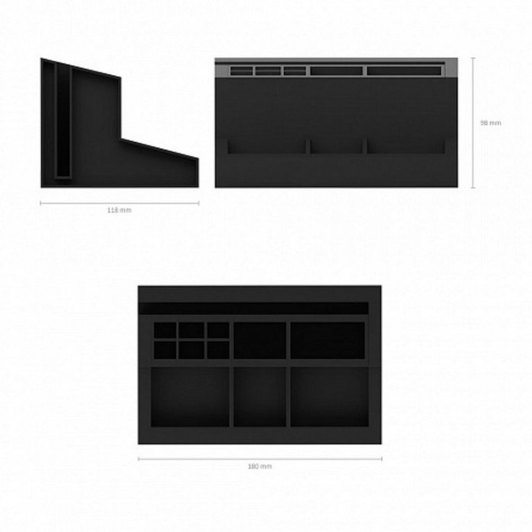 Подставка наст д/канц. принадлеж. Erich Krause "Лидер" черная