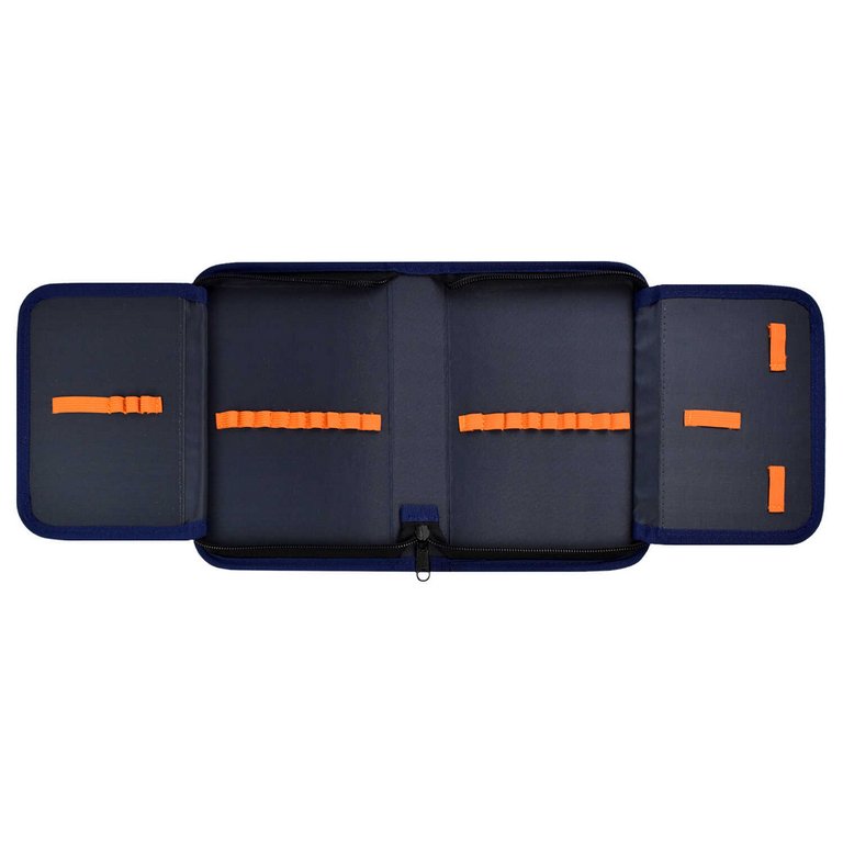 Пенал 1 отд. 2 откид. планки для девочки Феникс+ "Кот с фонариками" 13.3x20x3.5 см, полиэстер