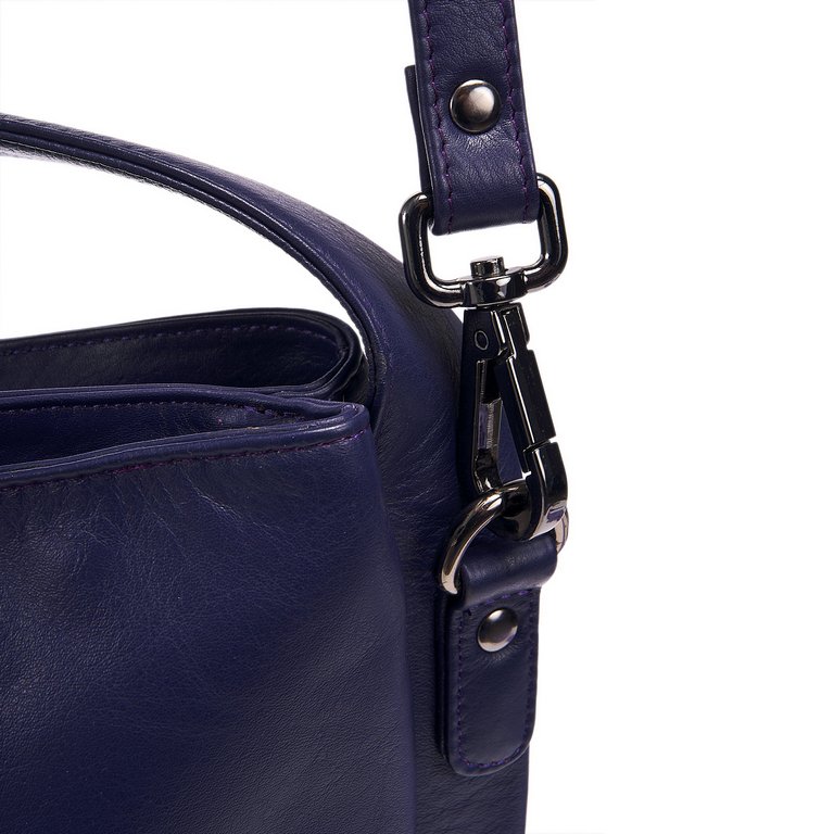 Сумка женская Dr.Koffer 29х30х10см см, нат.кожа синяя