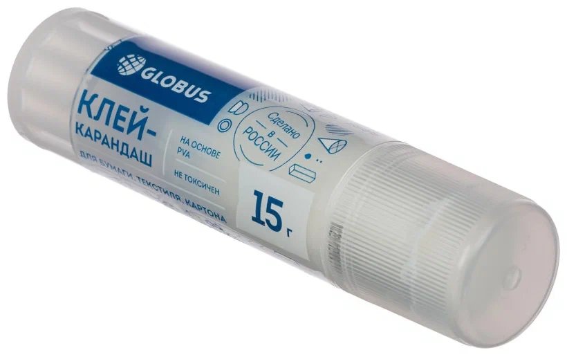 Клей карандаш Globus "Школьный" 15г 1022