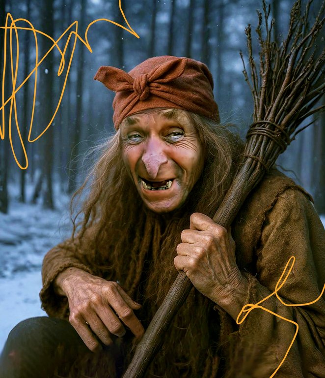 Сборная модель из гофрокартона "Баба Яга" h=19см, 163 дет., 6+, 5cult