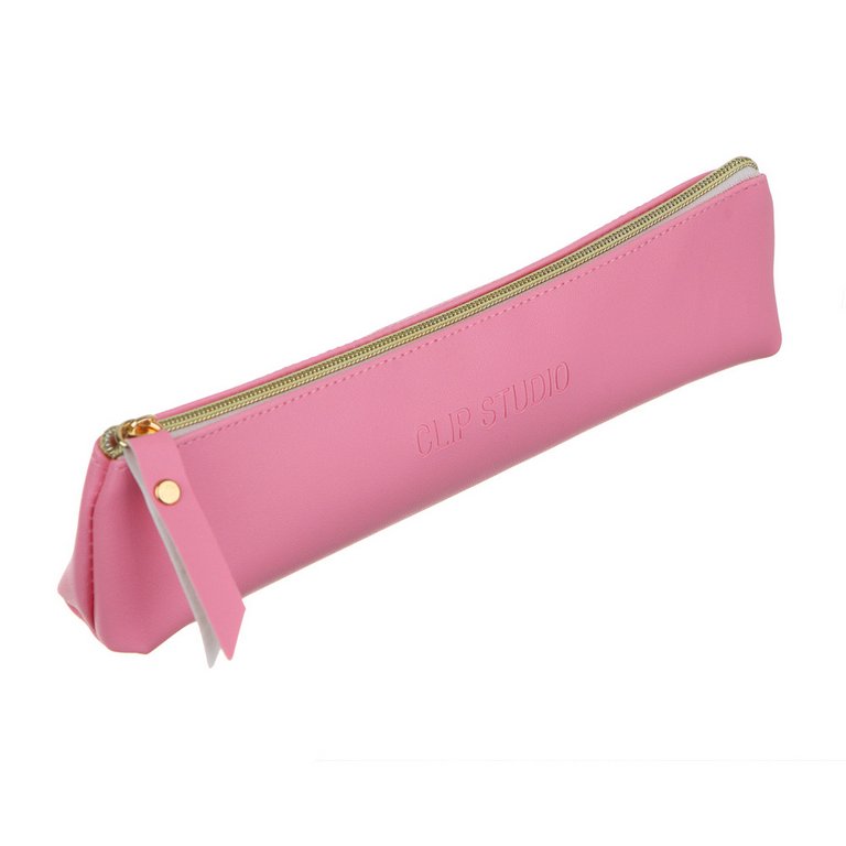 Пенал  для девочки 20х4,5х3,5см, искусственная кожа (ассорти)