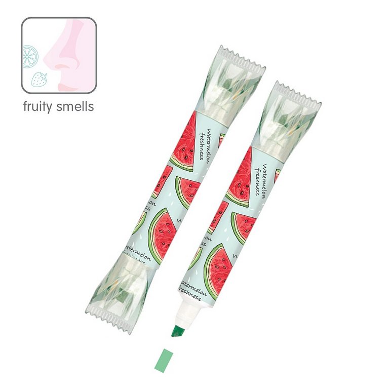 Текст-маркер ароматизированный BrunoVisconti "TUTTI FRUTTI" двусторонний зеленый (арбуз)