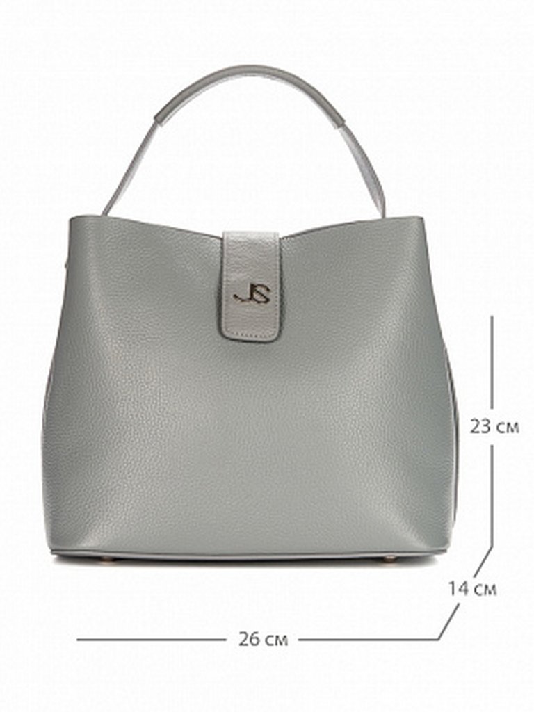 Сумка женская Jane's Story голубая, нат. кожа