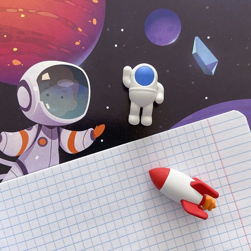 Тетрадь 18 лист кл. А5 "КОСМИЧЕСКОЕ ПУТЕШЕСТВИЕ" 5 ВИДОВ