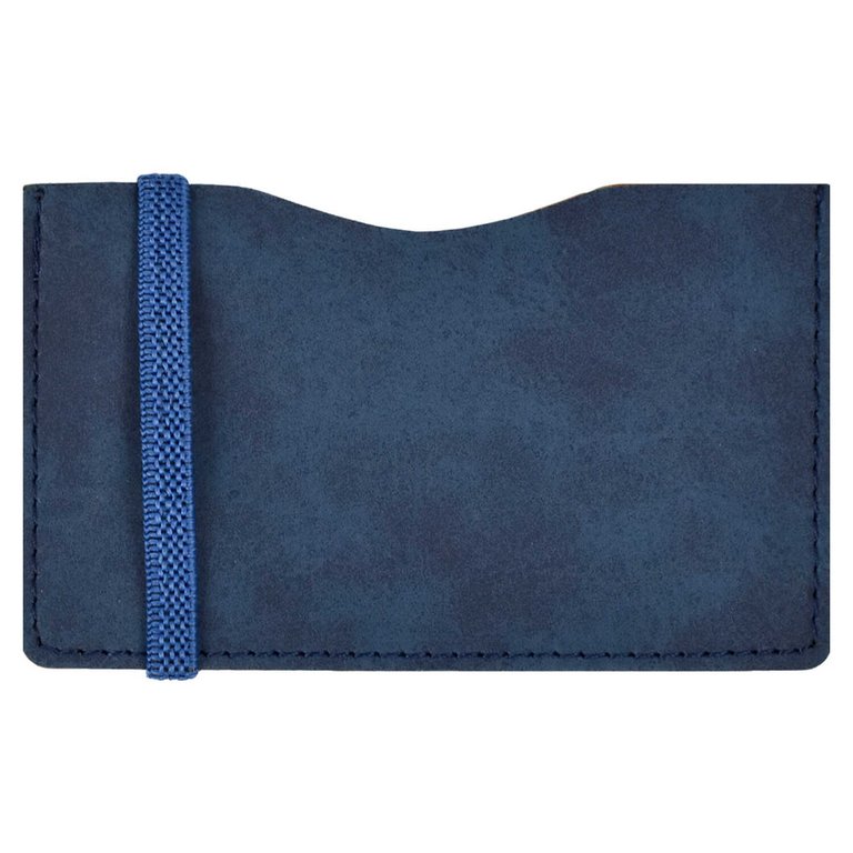 Карман для кредитных, дисконтных карт, пропусков, синий 2 отделения, кожзам