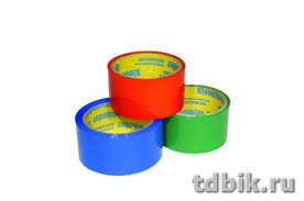 Скотч цветной красный 48 мм *25 м, 40 мкм Klebebander