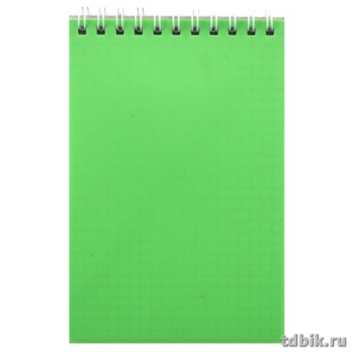 Блокнот А6  40л., 105*148 мм, на гребне, зеленый