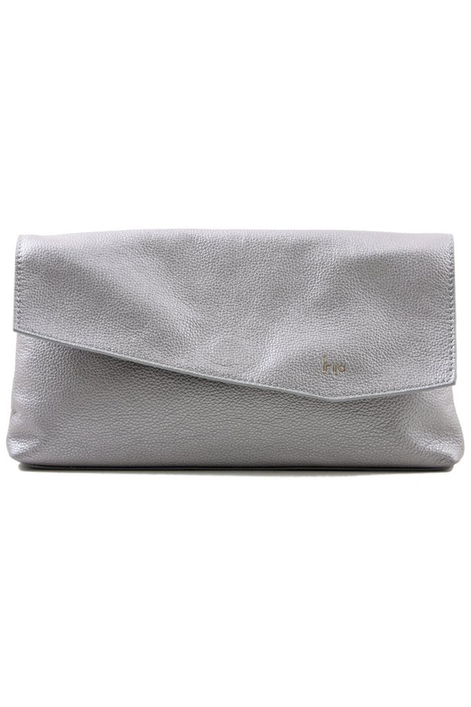 Сумка женская Frija Metallisee gris, нат. кожа