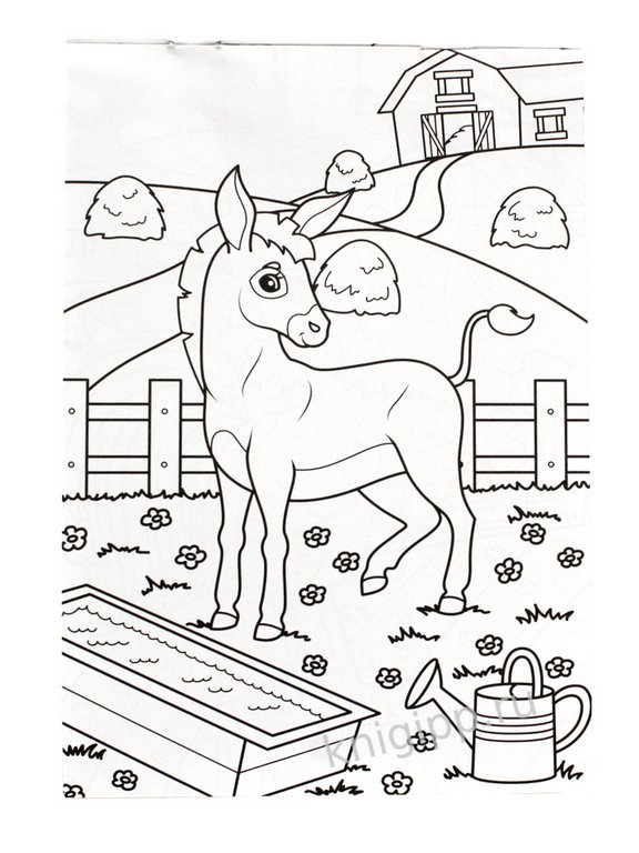 Раскраска А5 "Кто живет на ферме" 16 стр.ПРОФ-пресс