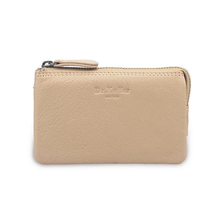 Футляр для ключей Dr.Koffer 8*13см, бежевый