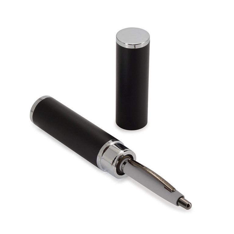 Ручка шариковая Bruno Visconti "San Remo" в футляре (мет.тубус) серый корпус (стерж.99мм)