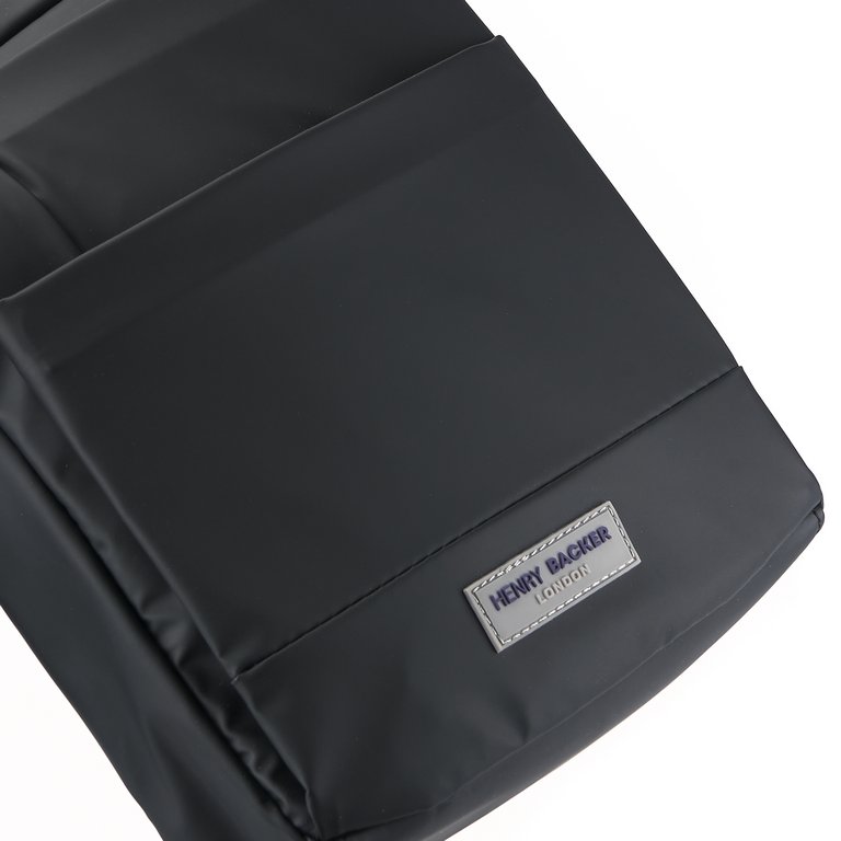 Сумка мужская Henry Backer полиэстер, на плечевом ремне, черная