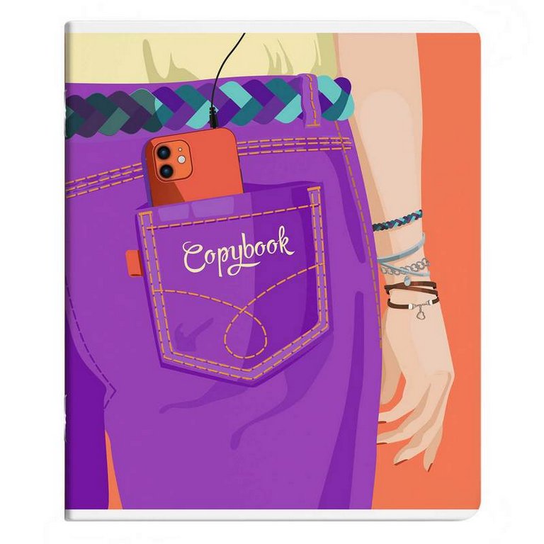 Тетрадь 48 лист кл. А5 на скрепке "МОЛОДЁЖНЫЙ СТИЛЬ"