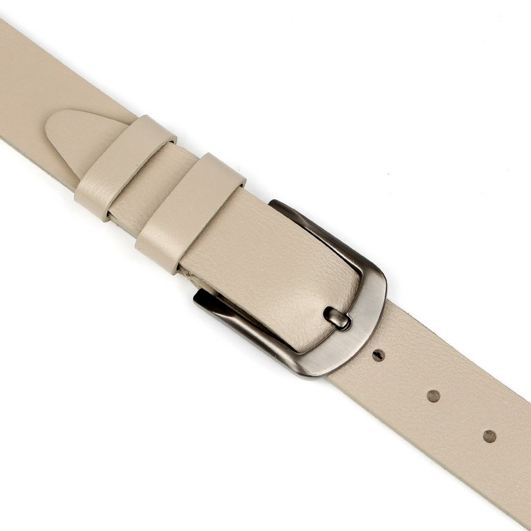 Ремень FABRETTI мужской, натуральная кожа, размер 125, бежевый