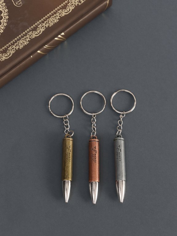 Брелок "Пуля" 6*1см (металл) ассорти