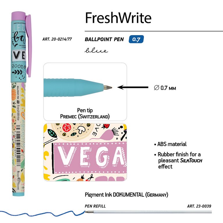 Набор подарочный BrunoVisconti "MEGAPOLIS JOURNAL. VEGAN" (Записная книжка + ручка)