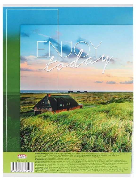 Тетрадь 96 лист кл. А4 на скрепке "МАЯК НА ЛУГУ"