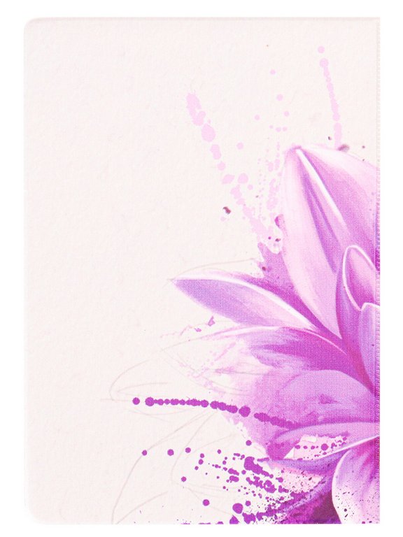 Обложка для паспорта MILAND "Цветок пиона" ПВХ slim