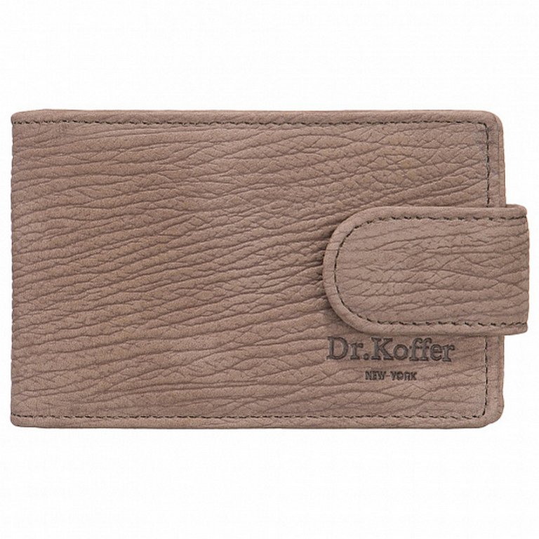 Визитница Dr.Koffer 11*7см на 48 визиток, хаки