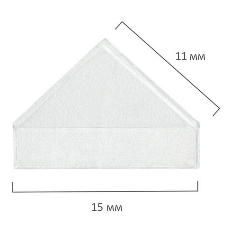 Набор уголков для фото 408 шт/уп бесцветные (4 листа в наборе) BRAUBERG